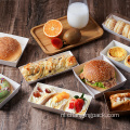 Wegwerppapier Sushi Salad Snack Tray Food Packaging